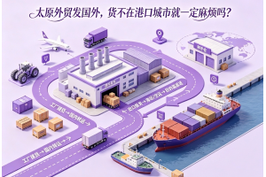 太原外贸发国外，货不在港口城市就一定麻烦吗？