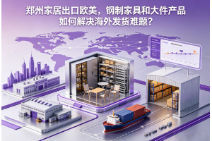 郑州家居出口欧美，钢制家具和大件产品如何解决海外发货难题？