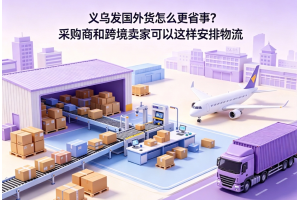 义乌发国外货怎么更省事?采购商和跨境卖家可以这样安排物流