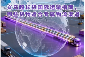 义乌超长货国际运输指南,哪些货物适合专属物流渠道