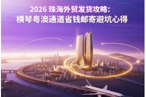 2026 珠海外贸发货攻略：横琴粤澳通道省钱邮寄避坑心得