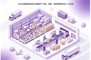 义乌小商品采购后怎么发国外?打包、验货、贴标和物流可以一次完成