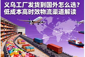 义乌工厂发货到国外怎么选?低成本高时效物流渠道解读