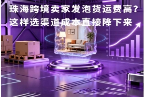 珠海跨境卖家发泡货运费高？这样选渠道成本直接降下来